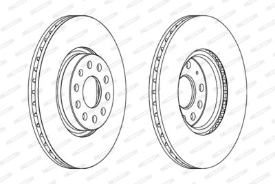 Диск тормозной FERODO DDF1305