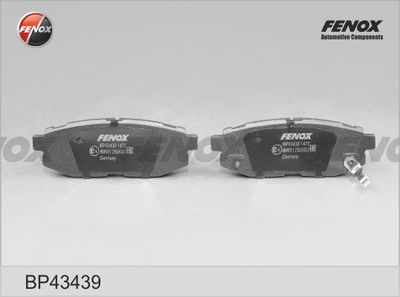 Колодки тормозные дисковые FENOX BP43439