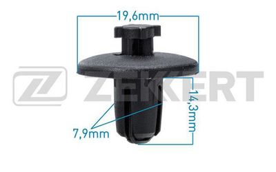 Клипса крепежная Zekkert BE2491