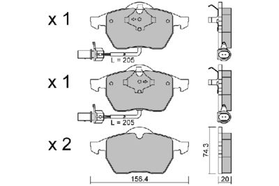 Колодки тормозные дисковые передние BESER 4295