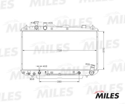 Радиатор Miles ACRB129