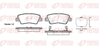 Колодки тормозные дисковые REMSA 136202