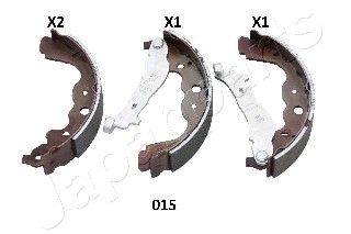Колодки тормозные задние барабанные JAPANPARTS GF015AF