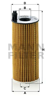 Фильтр масляный MANN-FILTER HU6004X