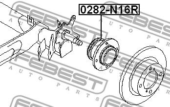 Ступица FEBEST 0282N16R