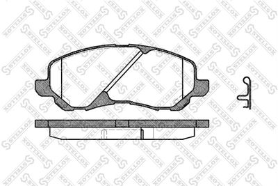 Колодки тормозные дисковые передние STELLOX 815002BSX