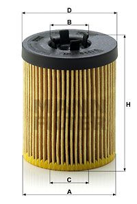 Фильтр масляный MANN-FILTER HU6111X