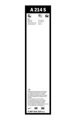 Щетка стеклоочистителя BOSCH 3397014214