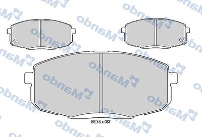 Колодки тормозные дисковые Mando MBF015183