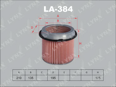 Фильтр воздушный LYNXauto LA384