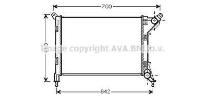 Радиатор системы охлаждения AVA BW2310