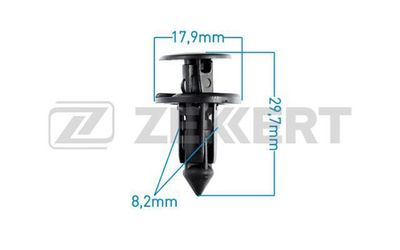 Клипса крепежная Zekkert BE1563