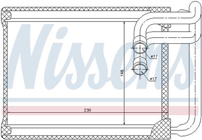 Радиатор отопителя NISSENS 77622