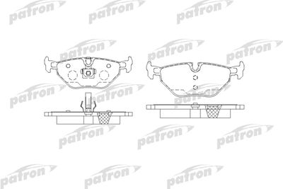 Колодки тормозные дисковые задние PATRON PBP1301