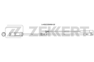Датчик износа тормозных колодок Zekkert BS8128