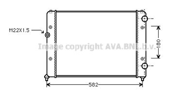 Радиатор системы охлаждения AVA VNA2119