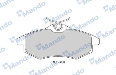 Колодки тормозные дисковые передние Mando MBF015170