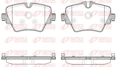 Колодки тормозные передние REMSA 162508