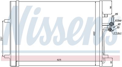 Радиатор кондиционера NISSENS 940044