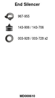 Глушитель задняя часть POLMOSTROW 1309