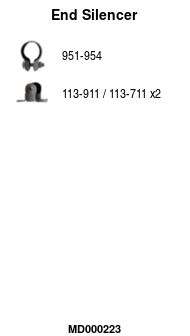 Глушитель задняя часть POLMOSTROW 3037