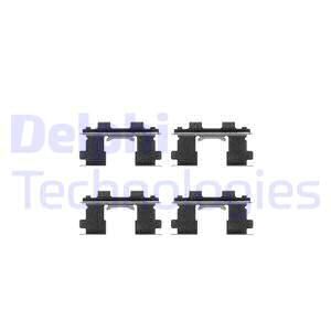 Колодки тормозные дисковые DELPHI LX0252