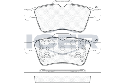 Колодки тормозные дисковые передние Mando MPF14