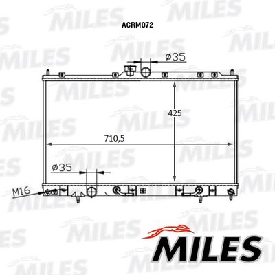 Радиатор Miles ACRM072