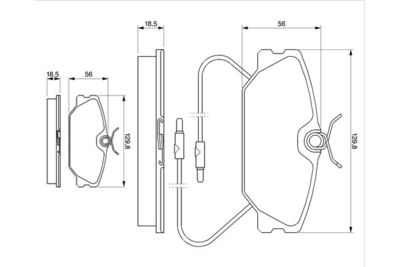 Колодки тормозные дисковые комплект BOSCH 0986469191