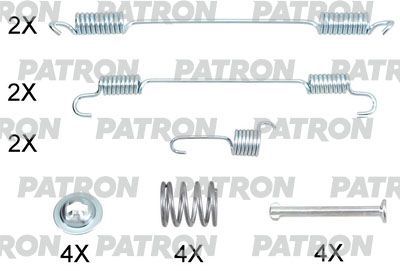 Комплект монтажный барабанных тормозных колодок PATRON PSRK0118