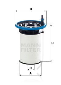 Фильтр топливный MANN-FILTER PU7005
