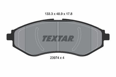 Колодки тормозные дисковые передние TEXTAR 2397401