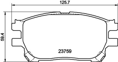 Колодки тормозные дисковые передние Nisshinbo NP1123