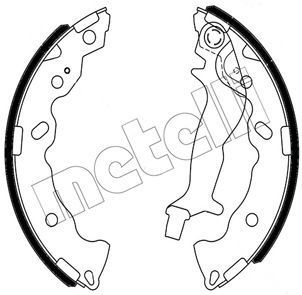 Колодки тормозные барабанные METELLI 530707