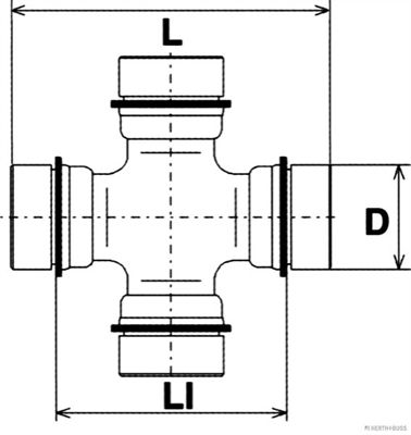 Крестовина карданного вала QUATTRO FRENI QF13C00036