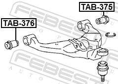 Сайлентблок нижний TOYOTA 486540K080