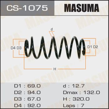 Пружина задняя Masuma CS1075