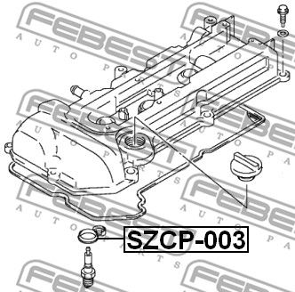 Кольцо уплотнительное свечного колодца FEBEST SZCP003