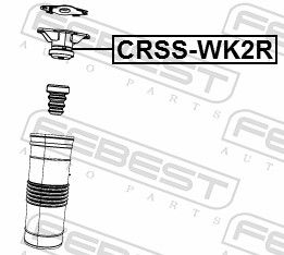 Опора амортизатора заднего FEBEST CRSSWK2R