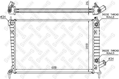 Радиатор охлаждения STELLOX 1026663SX