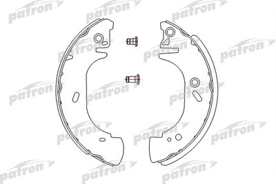 Колодки тормозные барабанные PATRON PSP541
