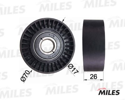 Ролик ремня приводного Miles AG03070