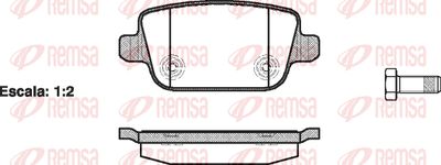 Колодки тормозные дисковые REMSA 125600