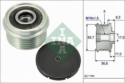 Шкив генератора INA 535007410