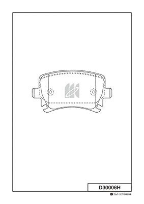 Колодки тормозные дисковые MK KASHIYAMA D30006H