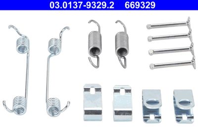 Комплект установочный барабанных колодок MASTERKIT 77AP157