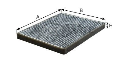 Фильтр салона угольный BIG FILTER GB9927C