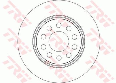 Диск тормозной передний TRW DF4294