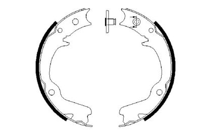 Колодки тормозные барабанные BOSCH 0986487681