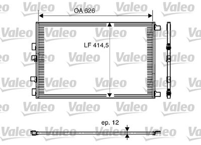 Радиатор кондиционера VALEO 818002